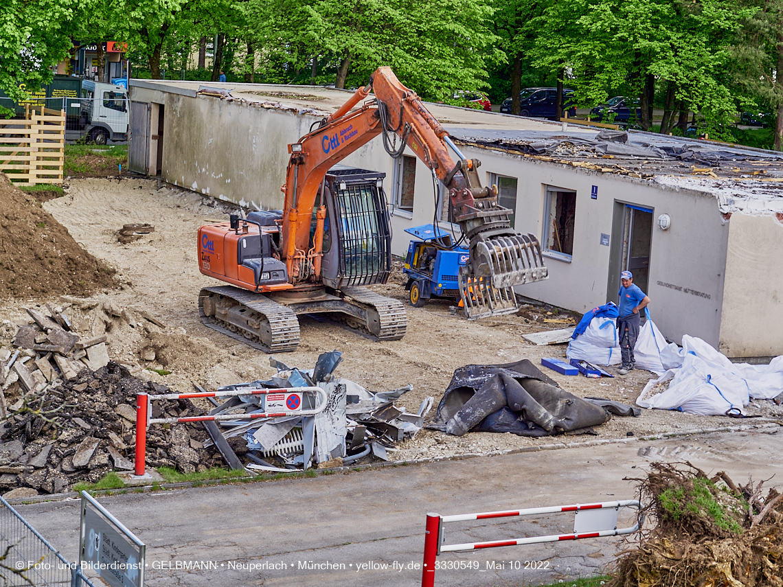10.05.2022 - Baustelle am Haus für Kinder in Neuperlach